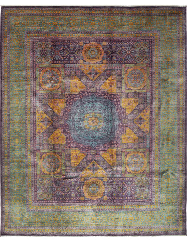 Mamlouk 243x303 Cm Mamlouk, Pakistan, Lana Cardata A Mano