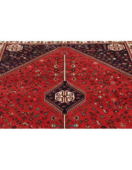 162x220 Cm Tappeto Tribale Annodato A Mano In Lana,