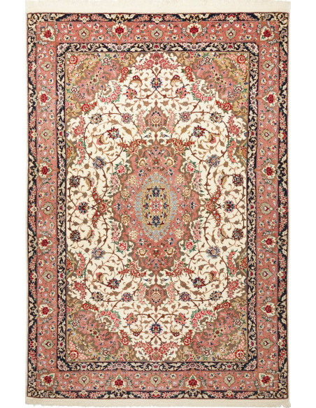 Tappeto Ilaam Persia 131x194 Rosa Antico Crema