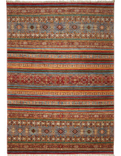 Rug Samarkand Pakistan 210x297 Muted Teal Red