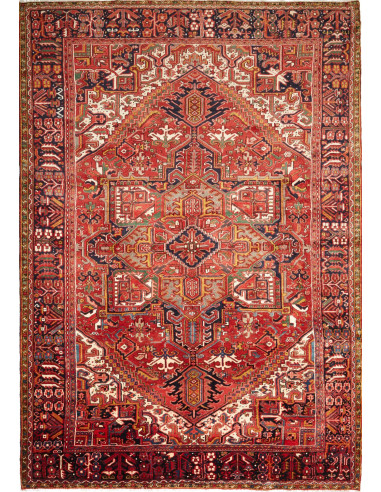 Rug Gorawan Persia 246x355 Deep Red Navy Blue