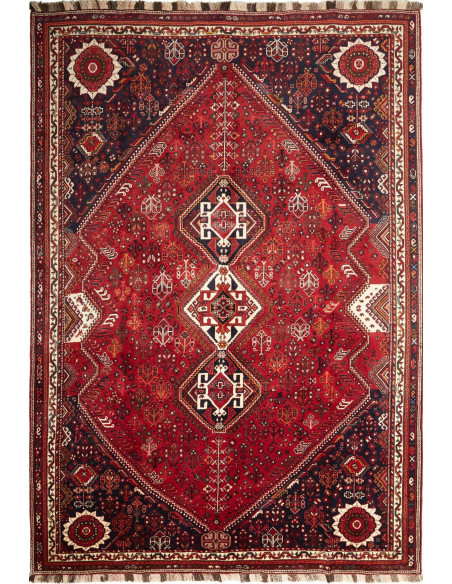 227x328 Cm Tappeto Persiano Tribale, Annodato A Mano