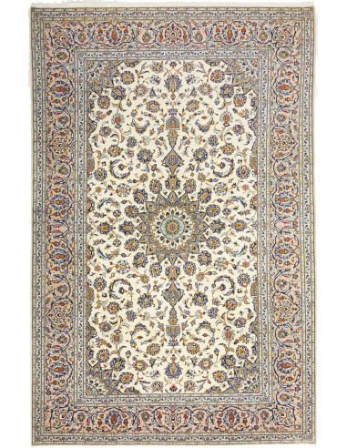 Kashan 197x305 Cm Kashan Persia Hand-carded Wool (cotton