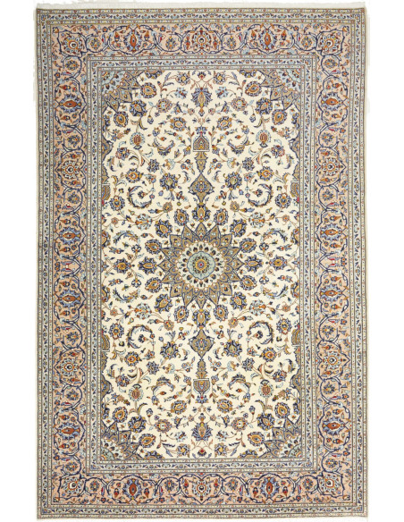 Kashan 197x305 Cm Kashan Persia Hand-carded Wool (cotton