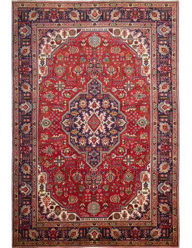 Tabriz 207x309 Cm Tabriz, Persia, Hand-carded Wool (warp: