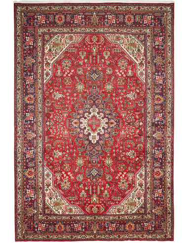 Tabriz 204x304 Cm Tabriz Persia Hand-carded Wool Cotton