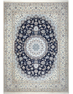 Nain 6la 253x353 Cm Nain 6la Persia Hand-carded Wool And