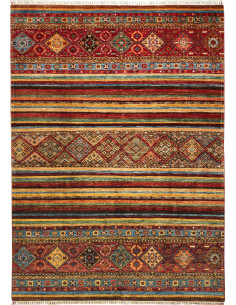 Rug Samarkand Pakistan 211x289 Red Blue