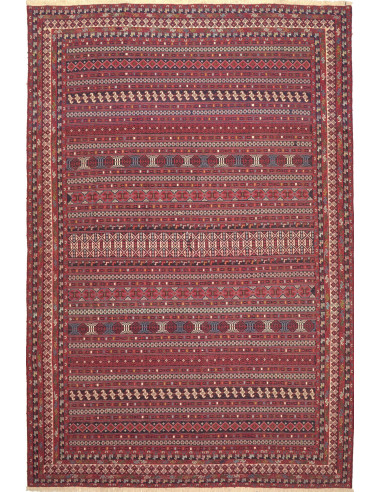 Tappeto Souzani Kilim Persia 196x293 Rosso Bord