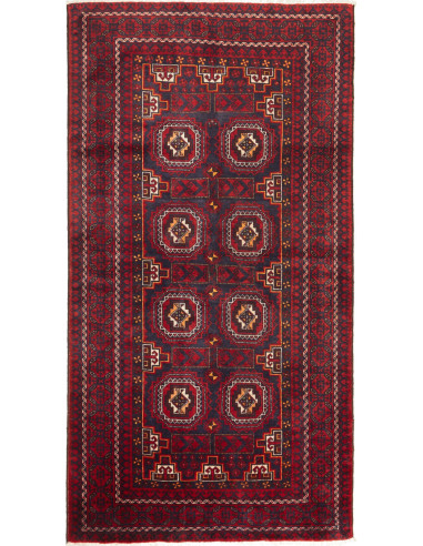 Baluch 107x202 Cm Baluch, Persia, Hand-carded Wool (warp: