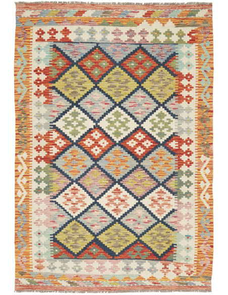 Kilim 125x184 Cm Kilim Afghanistan Lana Cardata A Mano