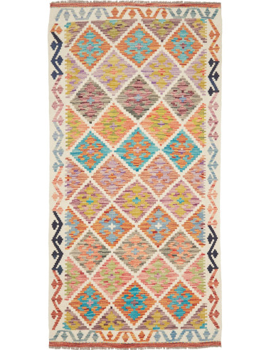 Kilim 99x199 Cm Kilim Afghanistan Lana Cardata A Mano