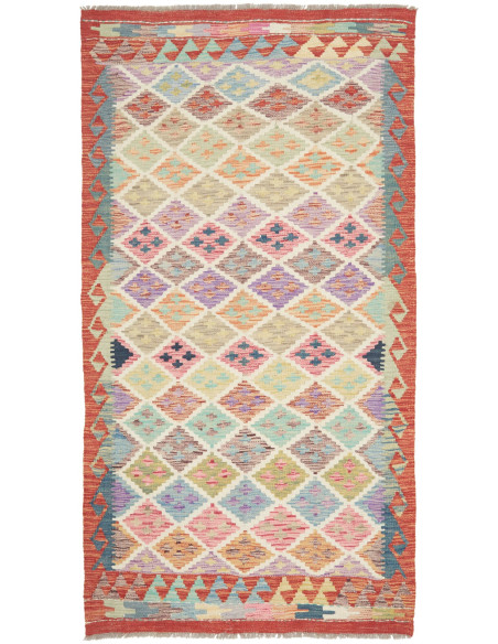 Kilim 101x190 Cm Kilim Afghanistan Lana Cardata A Mano