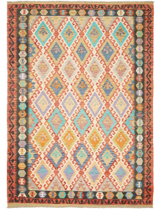 Kilim 206x289 Cm Kilim Afghanistan Lana Cardata A Mano