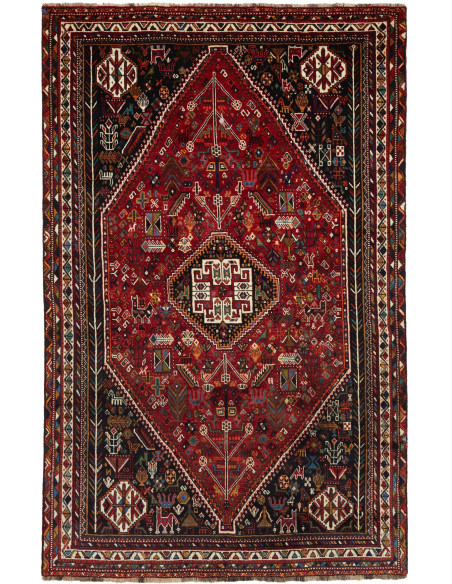Shiraz 174x274 Cm Shiraz, Persia, Lana Cardata A Mano