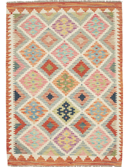 Kilim 102x147 Cm Kilim Afghanistan Lana Cardata A Mano