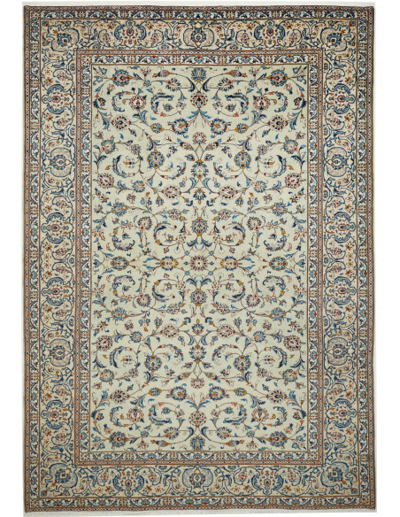 Kashan 243x350 Cm Kashan Persia Lana Cardata A Mano Cotone