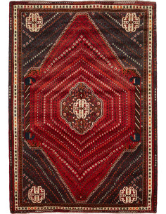 Shiraz 180x260 Cm Shiraz, Persia, Lana Cardata A Mano