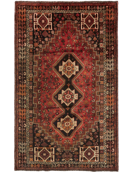 Shiraz 165x268 Cm Shiraz Persia Lana Cardata A Mano (ordito: