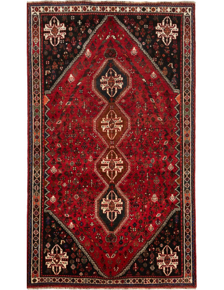 Shiraz 163x275 Cm Shiraz Persia Lana Cardata A Mano Cotone