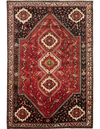 Shiraz 173x260 Cm Shiraz, Persia, Hand-carded Wool (cotton
