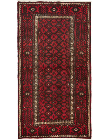 Baluch 109x211 Cm Baluch Persia Hand-carded Wool (cotton