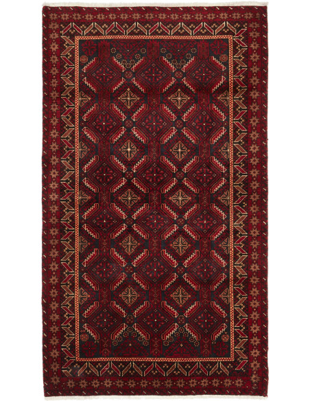 Baluch 107x198 Cm Baluch Persia Hand-carded Wool (warp: