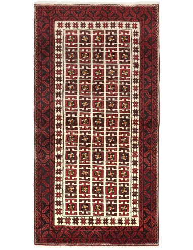 Baluch 97x187 Cm Baluch, Persia, Hand-carded Wool (warp: