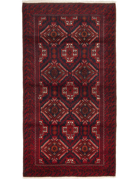 Baluch 110x202 Cm Baluch Persia Hand-carded Wool Cotton