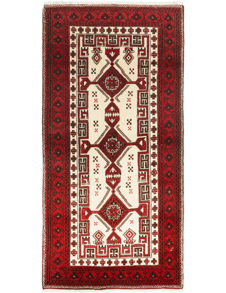 Baluch 95x192 Cm Baluch, Persia, Lana Cardata A Mano,
