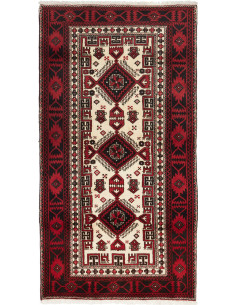 Baluch 96x183 Cm Baluch, Persia, Hand-carded Wool (warp: