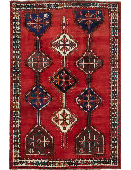 Shiraz 165x252 Cm Shiraz, Persia, Lana Cardata A Mano