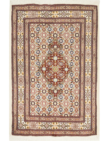 Moud 61x91 Cm Moud Persia Lana Cardata A Mano, Cotone