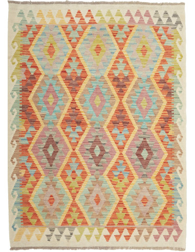 Kilim 127x173 Cm Kilim, Afghanistan, Hand-carded Wool,