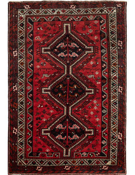 Shiraz 171x251 Cm Shiraz, Persia, Lana Cardata A Mano