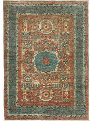 Tappeto Mamlouk Pakistan 128x178 Rosso Mattone