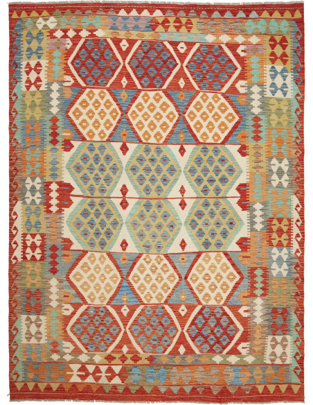 Kilim 177x238 Cm Afghan Kilim Hand-carded Wool