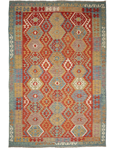 Kilim 200x297 Cm Kilim Afghanistan Lana Cardata A Mano