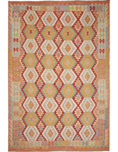 Kilim 197x293 Cm Kilim Afghanistan Hand-carded Wool (warp: