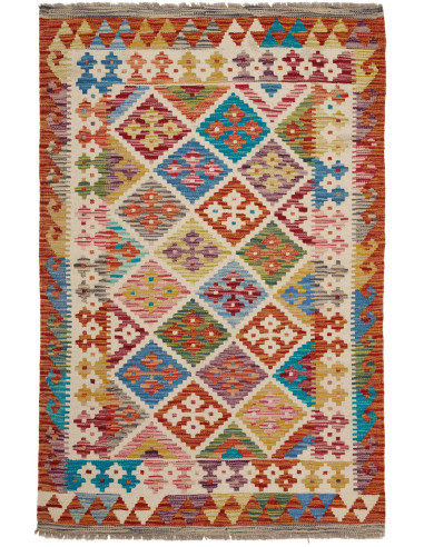 Kilim 97x151 Cm Kilim, Afghanistan, Lana Cardata A Mano