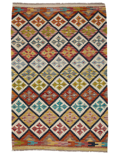 Kilim 99x151 Cm Kilim Afghanistan, Hand-carded Wool,