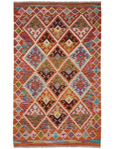 Kilim 95x158 Cm Kilim Afghanistan Hand-carded Wool
