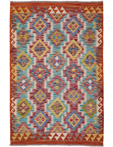 Kilim 99x152 Cm Kilim, Afghanistan, Lana Cardata A Mano