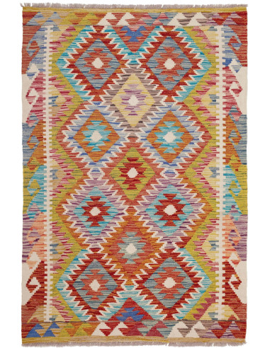 Kilim 99x152 Cm Kilim Afghanistan, Lana Cardata A Mano