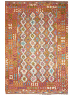 Kilim 201x298 Cm Kilim Afghanistan Lana Cardata A Mano