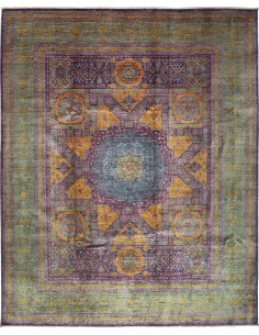 Mamlouk 243x303 Cm Mamlouk, Pakistan, Lana Cardata A Mano