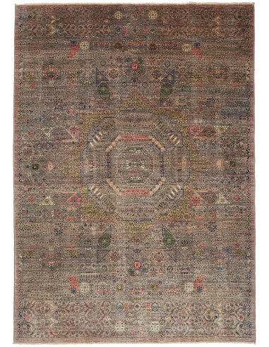 Mamlouk 170x237 Cm Mamlouk, Pakistan, Lana Cardata A Mano