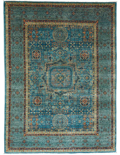 Mamlouk 149x205 Cm Mamlouk, Pakistan, Lana Cardata A Mano