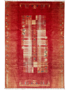 Siva 207x300 Cm Siva, Pakistan, Lana Cardata A Mano (ordito