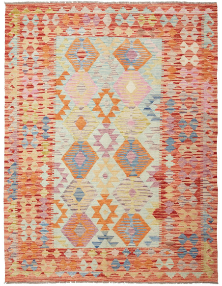 Kilim 148x192 Cm Kilim Afghanistan Hand-carded Wool (warp: